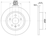 55055 Brzdový kotouč PAGID