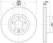 65121 Brzdový kotouč PAGID