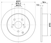 55225 Brzdový kotouč PAGID