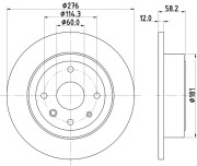 55251 Brzdový kotouč PAGID