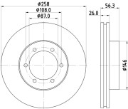 55264 Brzdový kotouč PAGID