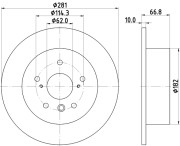 55402 Brzdový kotouč PAGID