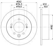 55408 Brzdový kotouč PAGID