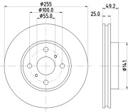 55612 Brzdový kotouč PAGID