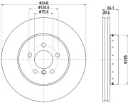 65128HC Brzdový kotouč PAGID