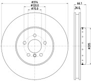 65132HC Brzdový kotouč PAGID