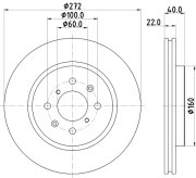 55782 Brzdový kotouč PAGID