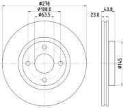 56032 Brzdový kotouč PAGID