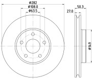 56034HC Brzdový kotouč PAGID