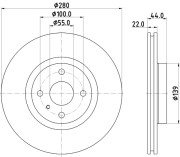 56042HC Brzdový kotouč PAGID