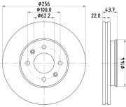 56046 Brzdový kotouč PAGID