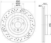 56079HC Brzdový kotouč PAGID