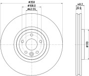 56081HC Brzdový kotouč PAGID