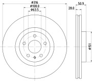 56096 Brzdový kotouč PAGID