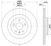 56097 Brzdový kotouč PAGID