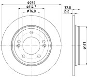 56144 Brzdový kotouč PAGID