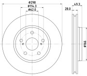 56157 PAGID brzdový kotúč 56157 PAGID