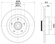 56165 Brzdový kotouč PAGID