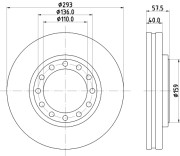 56177 Brzdový kotouč PAGID