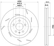 56191HC Brzdový kotouč PAGID