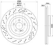 56198HC Brzdový kotouč PAGID