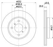 56206 PAGID brzdový kotúč 56206 PAGID