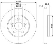 56212 PAGID brzdový kotúč 56212 PAGID