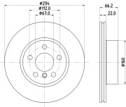 56270HC Brzdový kotouč PAGID