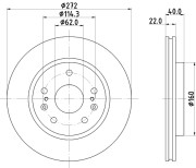 56296 Brzdový kotouč PAGID