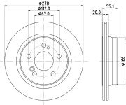 56297 Brzdový kotouč PAGID