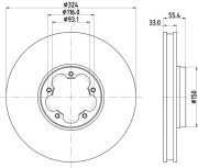 56471 PAGID brzdový kotúč 56471 PAGID