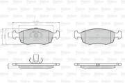 872907 Sada brzdových destiček, kotoučová brzda OPTIPACK for LCV VALEO