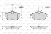 872801 Brzdové destičky OPTIPACK for LCV VALEO