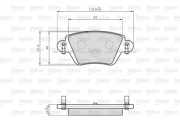 872557 Sada brzdových destiček, kotoučová brzda OPTIPACK for LCV VALEO