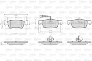 872367 Sada brzdových destiček, kotoučová brzda OPTIPACK for LCV VALEO