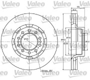 187022 Brzdový kotouč VALEO