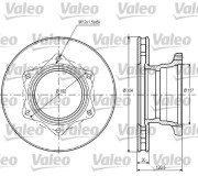 187106 VALEO brzdový kotúč 187106 VALEO