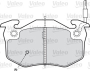 598346 VALEO sada brzdových platničiek kotúčovej brzdy 598346 VALEO