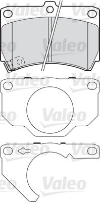 601018 Sada brzdových destiček, kotoučová brzda VALEO