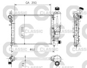 230372 Chladič, chlazení motoru VALEO CLASSIC VALEO