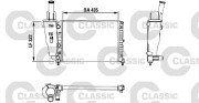 230976 Chladič, chlazení motoru VALEO CLASSIC VALEO