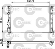 231379 Chladič, chlazení motoru VALEO CLASSIC VALEO