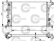 231393 Chladič, chlazení motoru VALEO CLASSIC VALEO