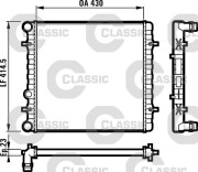 231607 Chladič, chlazení motoru VALEO CLASSIC VALEO