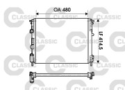 232621 Chladič, chlazení motoru VALEO CLASSIC VALEO