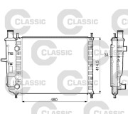 232788 Chladič, chlazení motoru VALEO CLASSIC VALEO