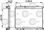 232909 Chladič, chlazení motoru VALEO CLASSIC VALEO