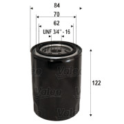 586117 VALEO olejový filter 586117 VALEO