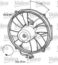 696062 Větrák, chlazení motoru VALEO