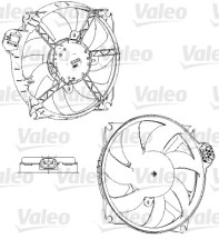 696229 Větrák, chlazení motoru VALEO